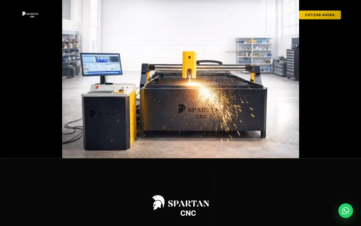Página de inicio de Spartan CNC